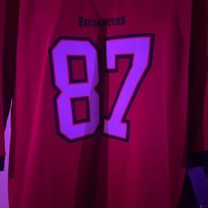 Red Buccaneers Jersey with Number 87